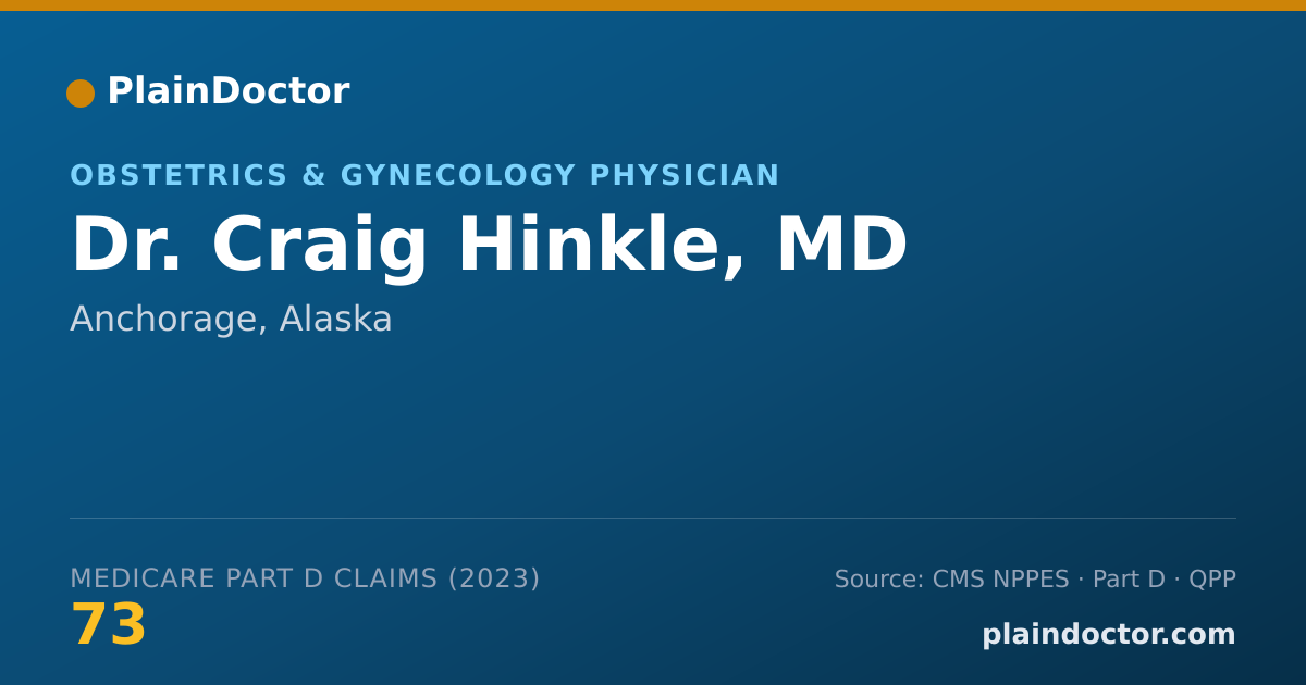 Shareable card for Craig Hinkle, MD - Obstetrics & Gynecology Physician, Anchorage, AK
