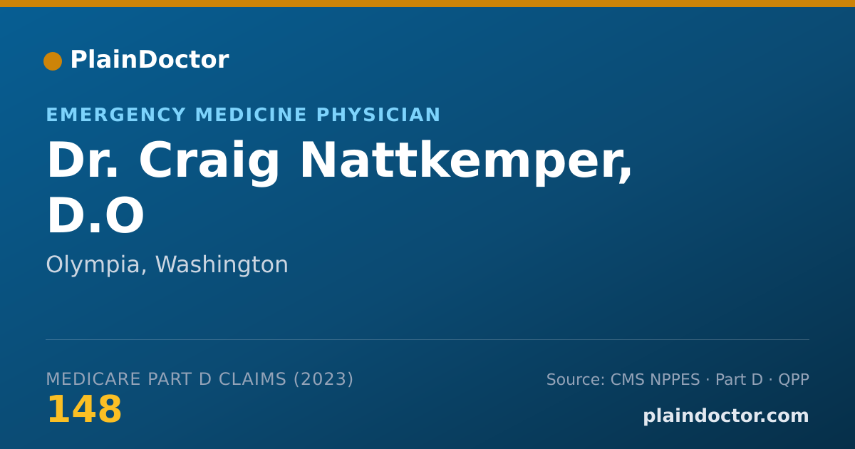 Shareable card for Craig Nattkemper, D.O - Emergency Medicine Physician, Olympia, WA