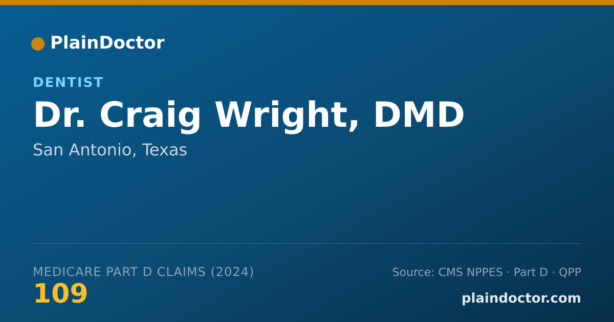 Shareable card for Craig Wright, DMD - Dentist, San Antonio, TX