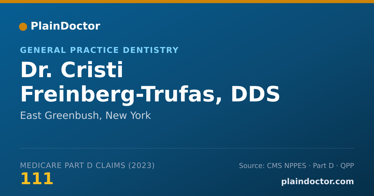 Shareable card for Cristi Freinberg-Trufas, DDS - General Practice Dentistry, East Greenbush, NY