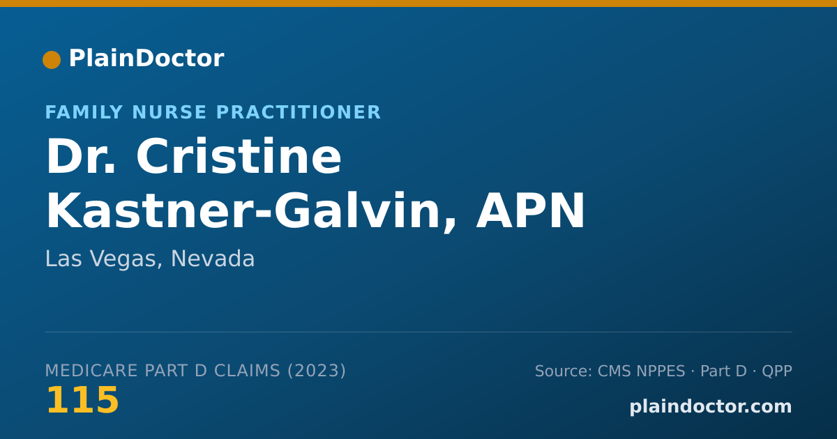Shareable card for Cristine Kastner-Galvin, APN - Family Nurse Practitioner, Las Vegas, NV