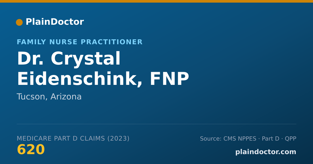 Shareable card for Crystal Eidenschink, FNP - Family Nurse Practitioner, Tucson, AZ
