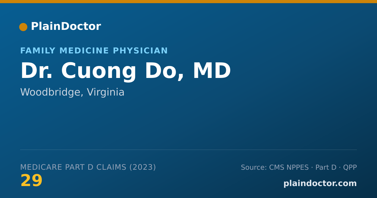 Shareable card for Cuong Do, MD - Family Medicine Physician, Woodbridge, VA