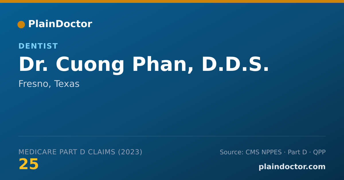 Shareable card for Cuong Phan, D.D.S. - Dentist, Fresno, TX