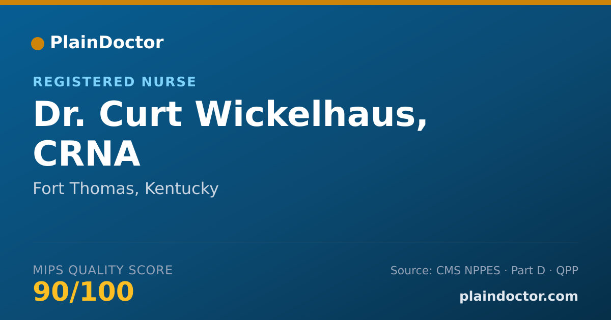 Shareable card for Curt Wickelhaus, CRNA - Registered Nurse, Fort Thomas, KY