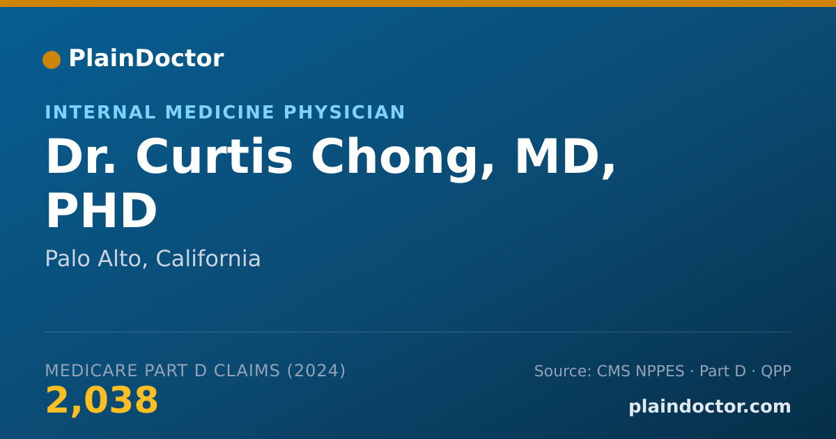 Shareable card for Curtis Chong, MD, PHD - Internal Medicine Physician, Palo Alto, CA