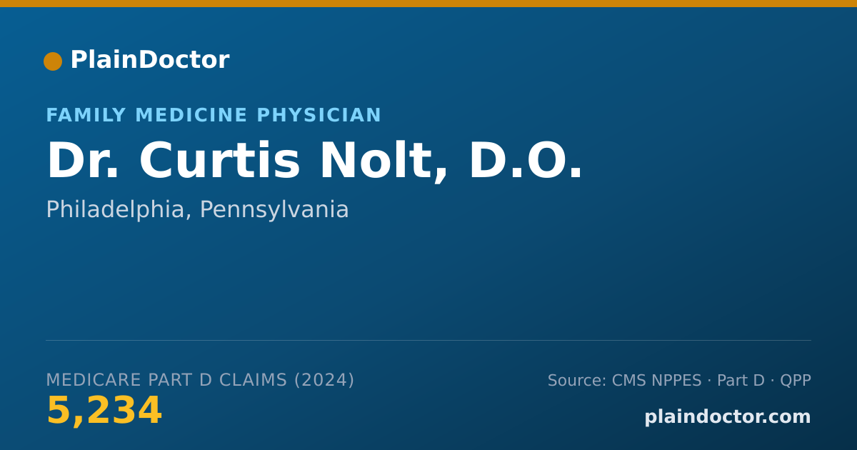 Shareable card for Curtis Nolt, D.O. - Family Medicine Physician, Philadelphia, PA