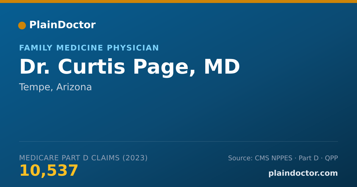 Shareable card for Curtis Page, MD - Family Medicine Physician, Tempe, AZ