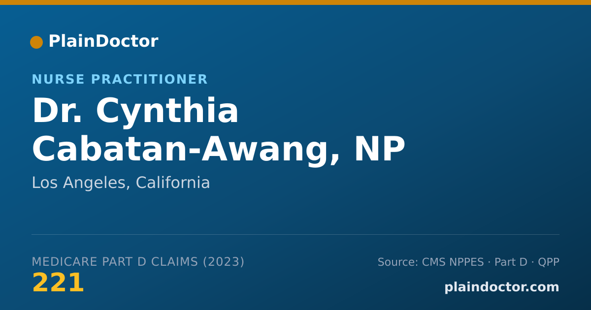 Shareable card for Cynthia Cabatan-Awang, NP - Nurse Practitioner, Los Angeles, CA