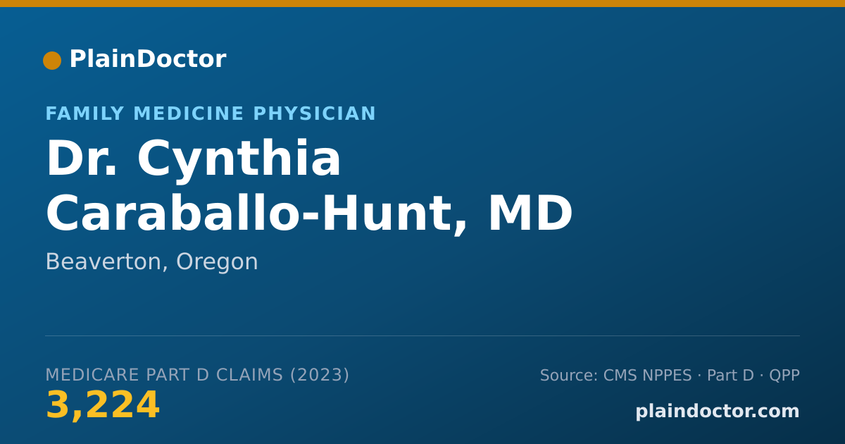 Shareable card for Cynthia Caraballo-Hunt, MD - Family Medicine Physician, Beaverton, OR