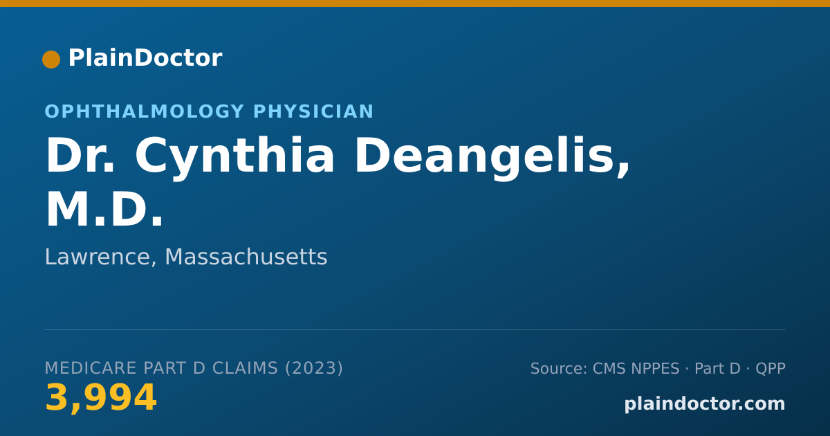 Shareable card for Cynthia Deangelis, M.D. - Ophthalmology Physician, Lawrence, MA