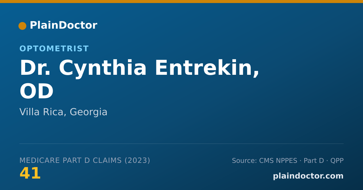 Shareable card for Cynthia Entrekin, OD - Optometrist, Villa Rica, GA
