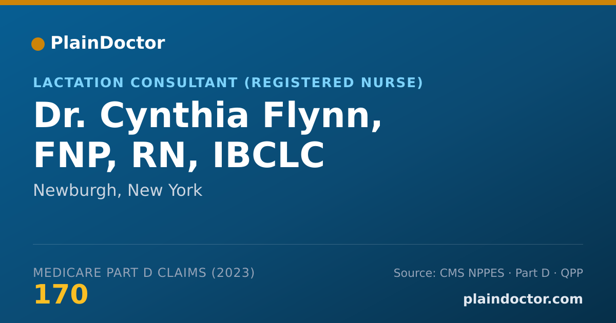 Shareable card for Cynthia Flynn, FNP, RN, IBCLC - Lactation Consultant (Registered Nurse), Newburgh, NY