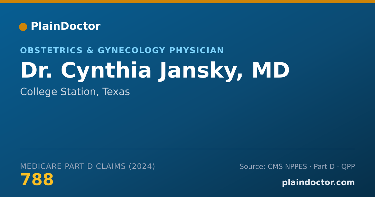 Shareable card for Cynthia Jansky, MD - Obstetrics & Gynecology Physician, College Station, TX