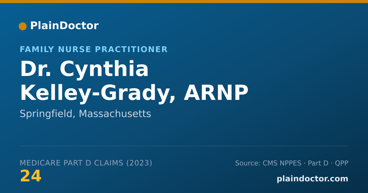 Shareable card for Cynthia Kelley-Grady, ARNP - Family Nurse Practitioner, Springfield, MA