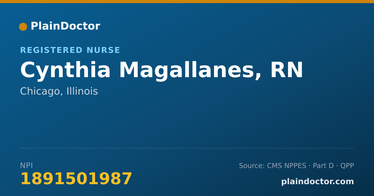 Shareable card for Cynthia Magallanes, RN - Registered Nurse, Chicago, IL