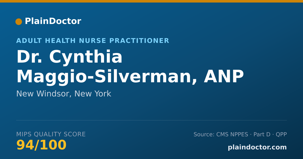 Shareable card for Cynthia Maggio-Silverman, ANP - Adult Health Nurse Practitioner, New Windsor, NY