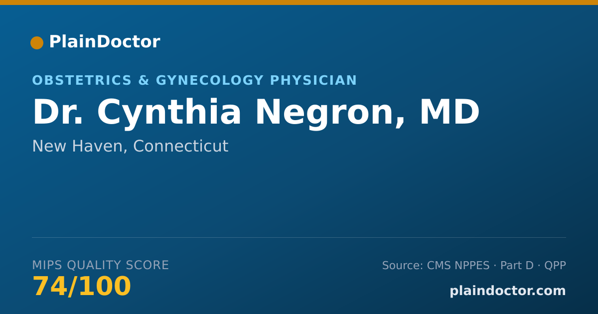 Shareable card for Cynthia Negron, MD - Obstetrics & Gynecology Physician, New Haven, CT