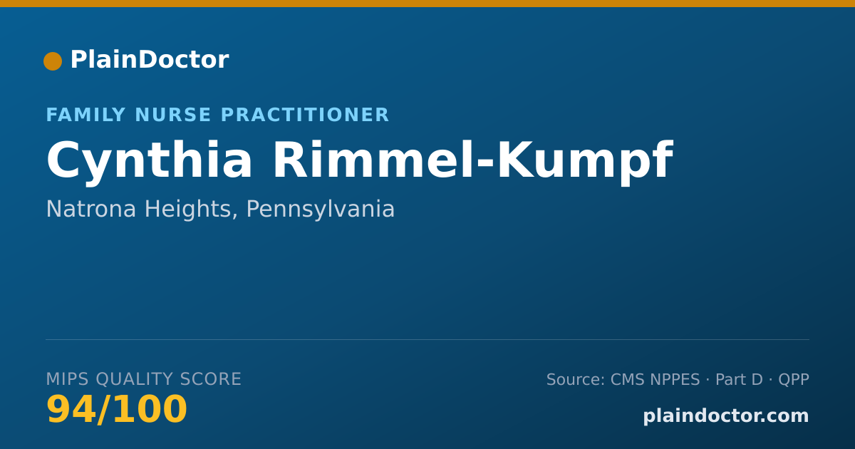 Shareable card for Cynthia Rimmel-Kumpf - Family Nurse Practitioner, Natrona Heights, PA