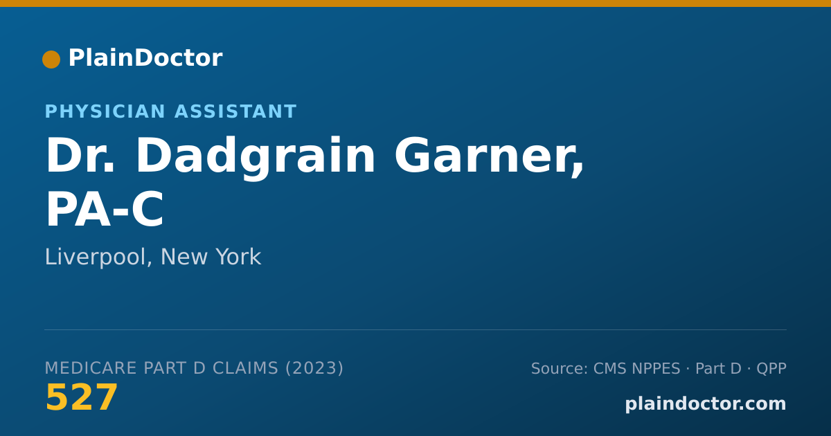 Shareable card for Dadgrain Garner, PA-C - Physician Assistant, Liverpool, NY