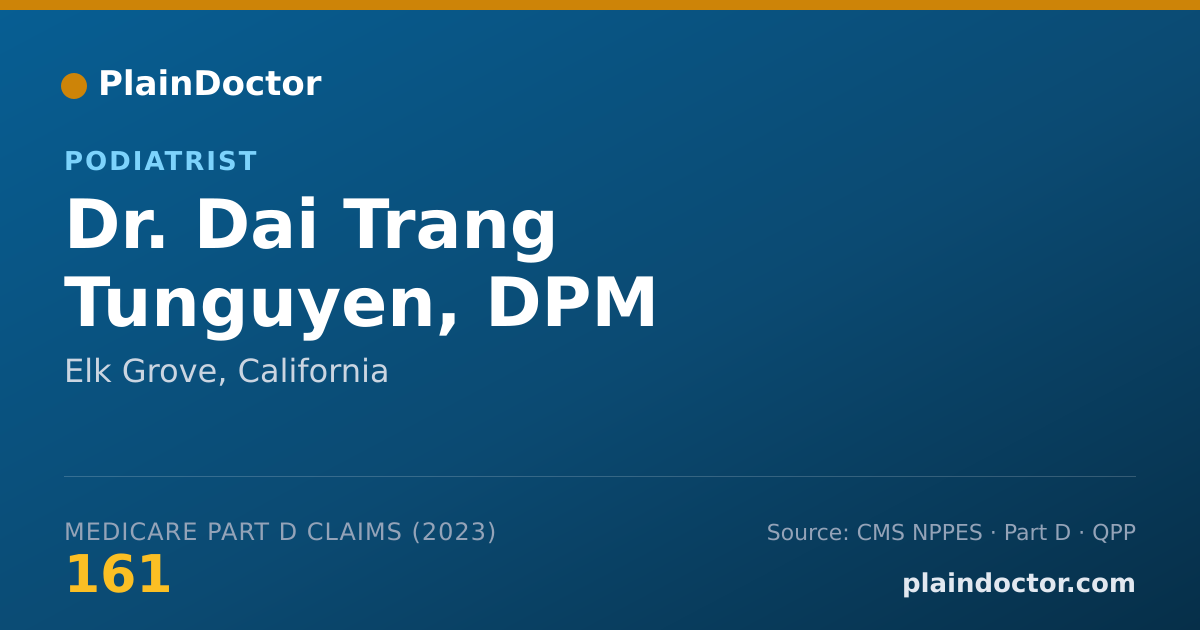 Shareable card for Dai Trang Tunguyen, DPM - Podiatrist, Elk Grove, CA