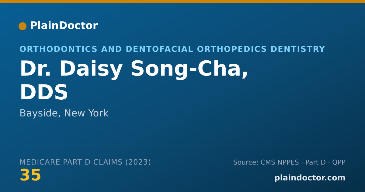 Shareable card for Daisy Song-Cha, DDS - Orthodontics and Dentofacial Orthopedics Dentistry, Bayside, NY