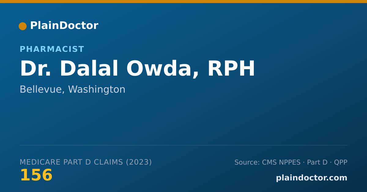 Shareable card for Dalal Owda, RPH - Pharmacist, Bellevue, WA