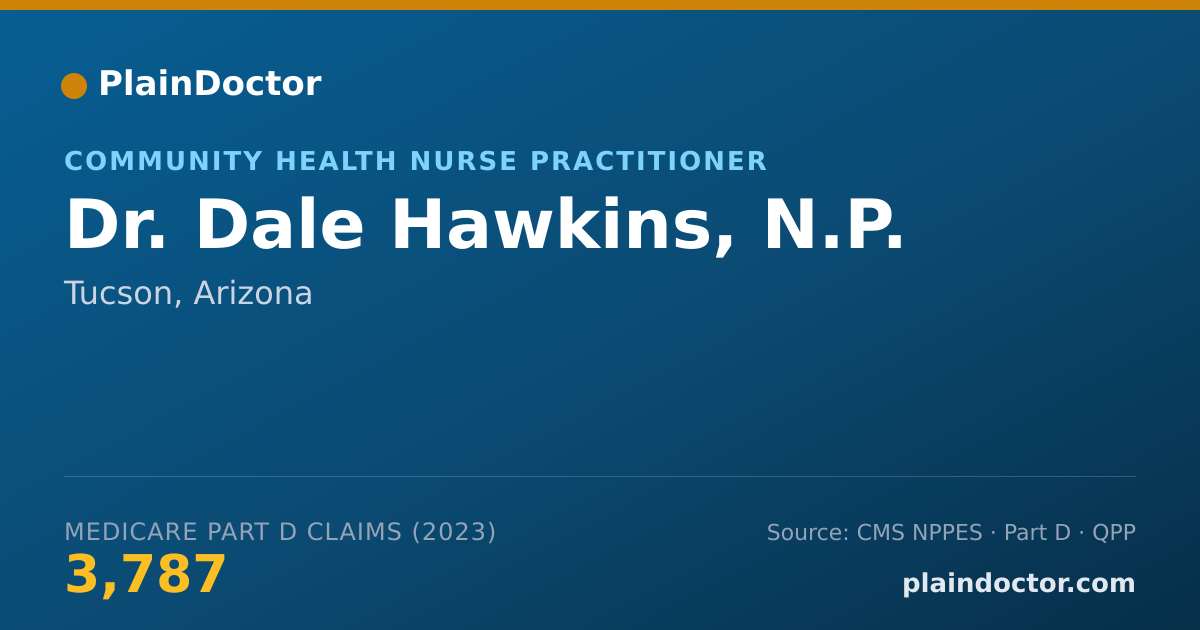 Shareable card for Dale Hawkins, N.P. - Community Health Nurse Practitioner, Tucson, AZ