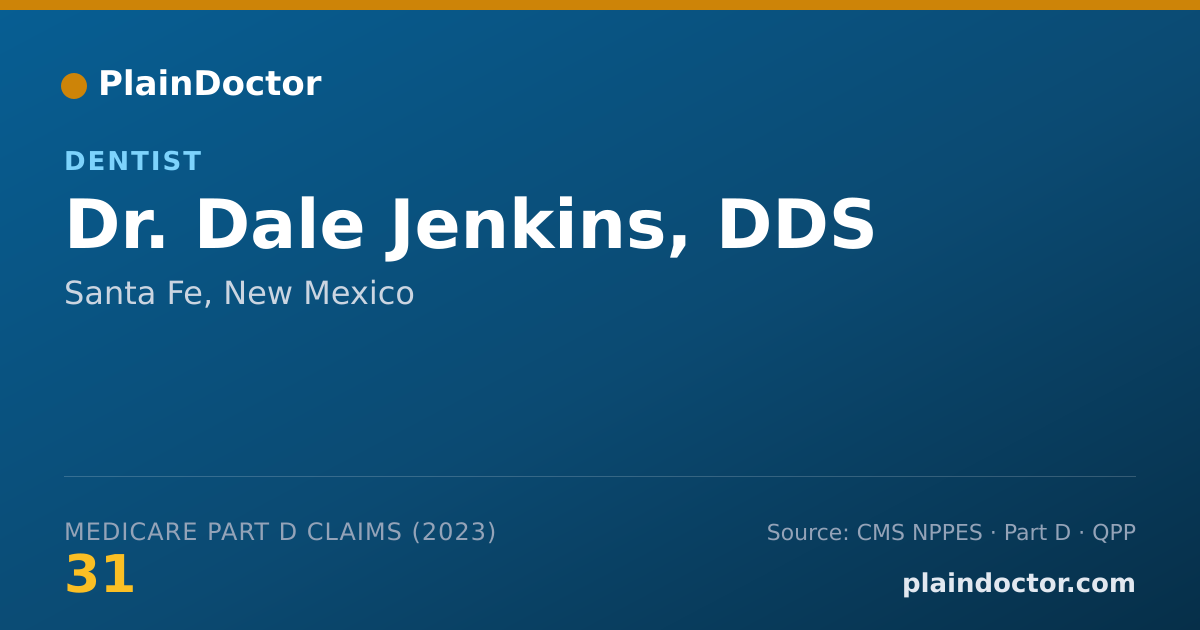 Shareable card for Dale Jenkins, DDS - Dentist, Santa Fe, NM