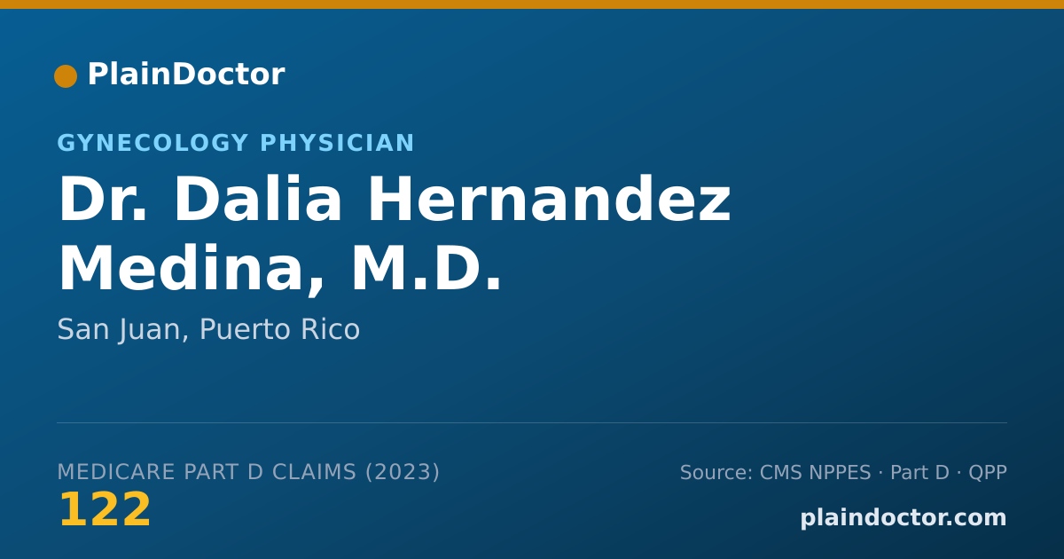 Shareable card for Dalia Hernandez Medina, M.D. - Gynecology Physician, San Juan, PR