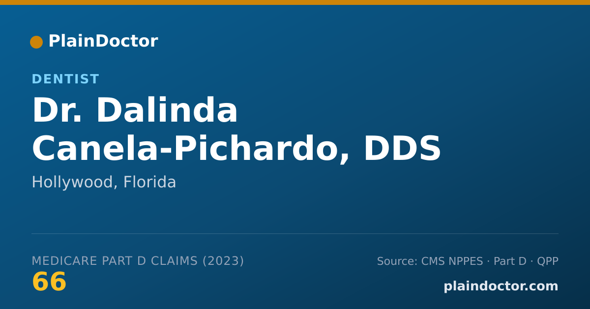Shareable card for Dalinda Canela-Pichardo, DDS - Dentist, Hollywood, FL