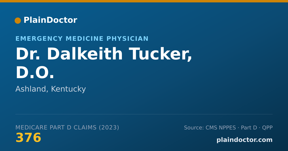 Shareable card for Dalkeith Tucker, D.O. - Emergency Medicine Physician, Ashland, KY