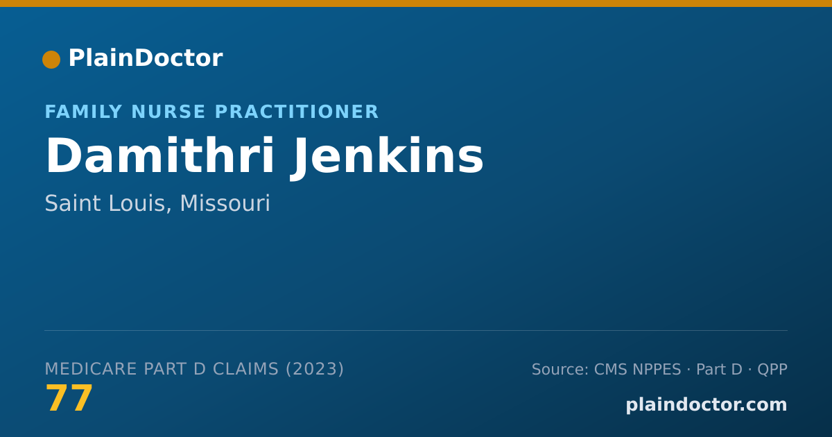 Shareable card for Damithri Jenkins - Family Nurse Practitioner, Saint Louis, MO
