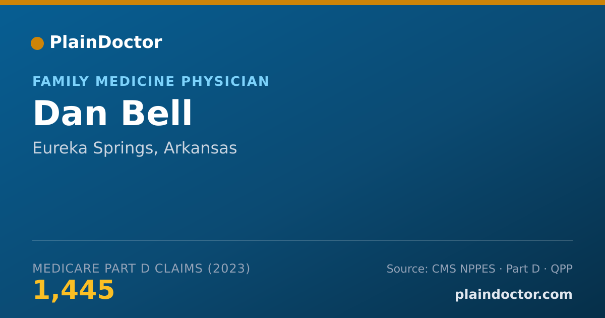 Shareable card for Dan Bell - Family Medicine Physician, Eureka Springs, AR