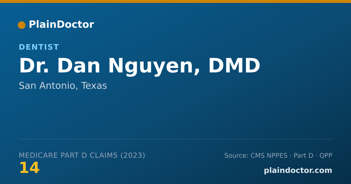 Shareable card for Dan Nguyen, DMD - Dentist, San Antonio, TX