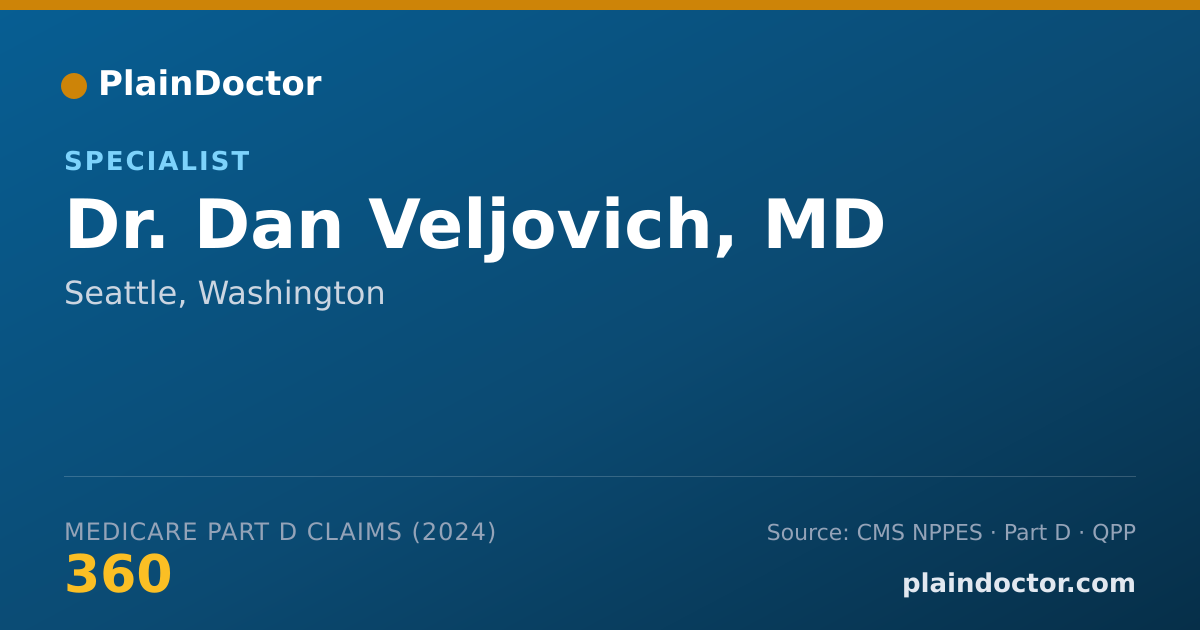 Shareable card for Dan Veljovich, MD - Specialist, Seattle, WA
