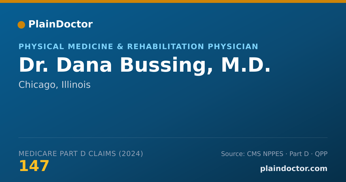 Shareable card for Dana Bussing, M.D. - Physical Medicine & Rehabilitation Physician, Chicago, IL