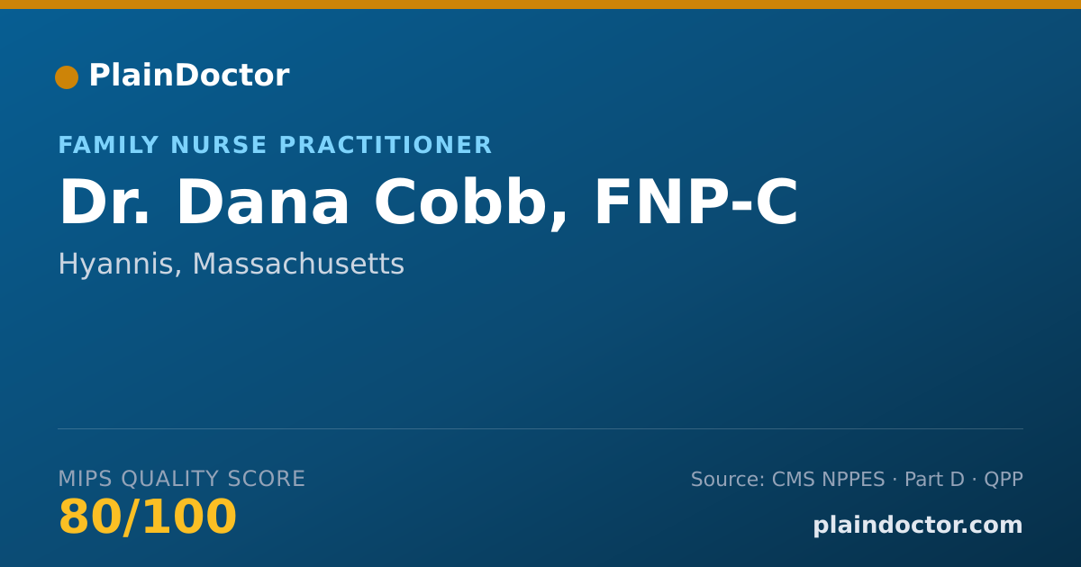 Shareable card for Dana Cobb, FNP-C - Family Nurse Practitioner, Hyannis, MA