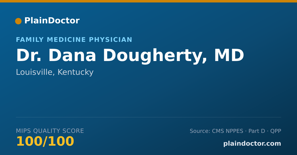 Shareable card for Dana Dougherty, MD - Family Medicine Physician, Louisville, KY