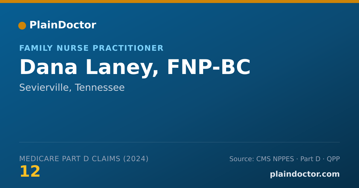 Shareable card for Dana Laney, FNP-BC - Family Nurse Practitioner, Sevierville, TN