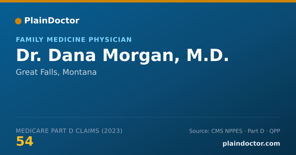 Shareable card for Dana Morgan, M.D. - Family Medicine Physician, Great Falls, MT