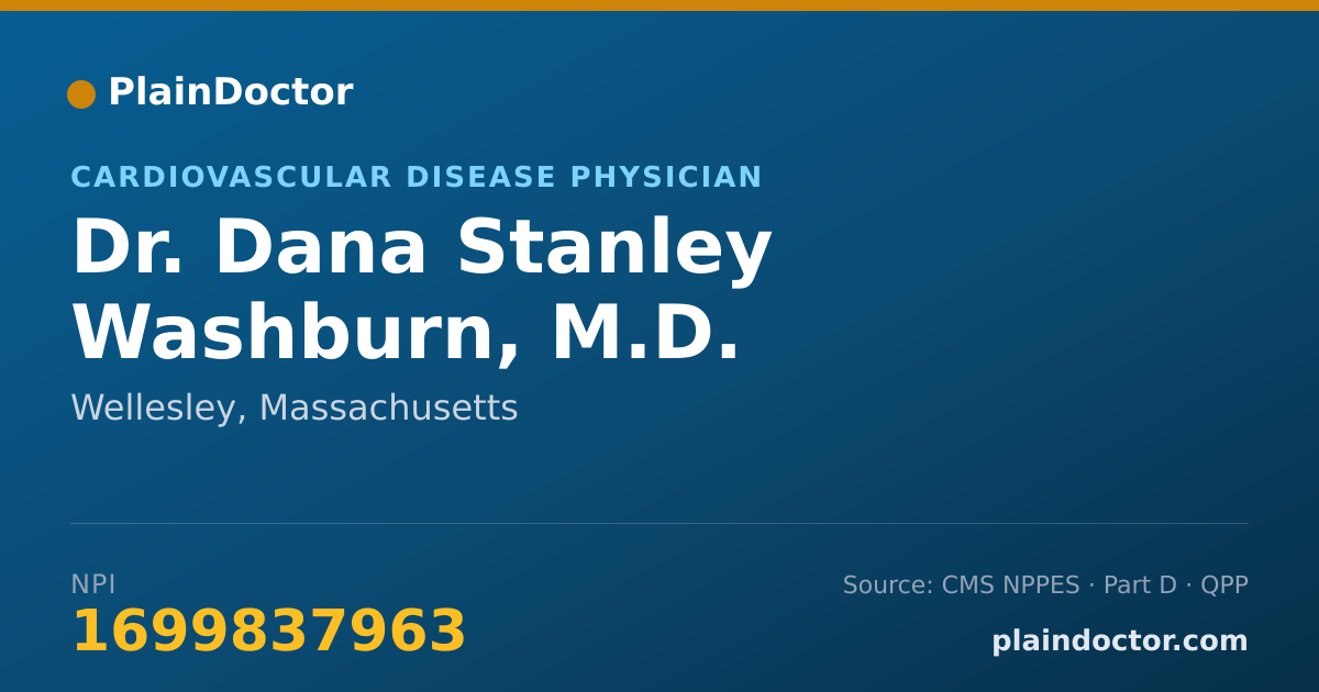 Shareable card for Dana Stanley Washburn, M.D. - Cardiovascular Disease Physician, Wellesley, MA