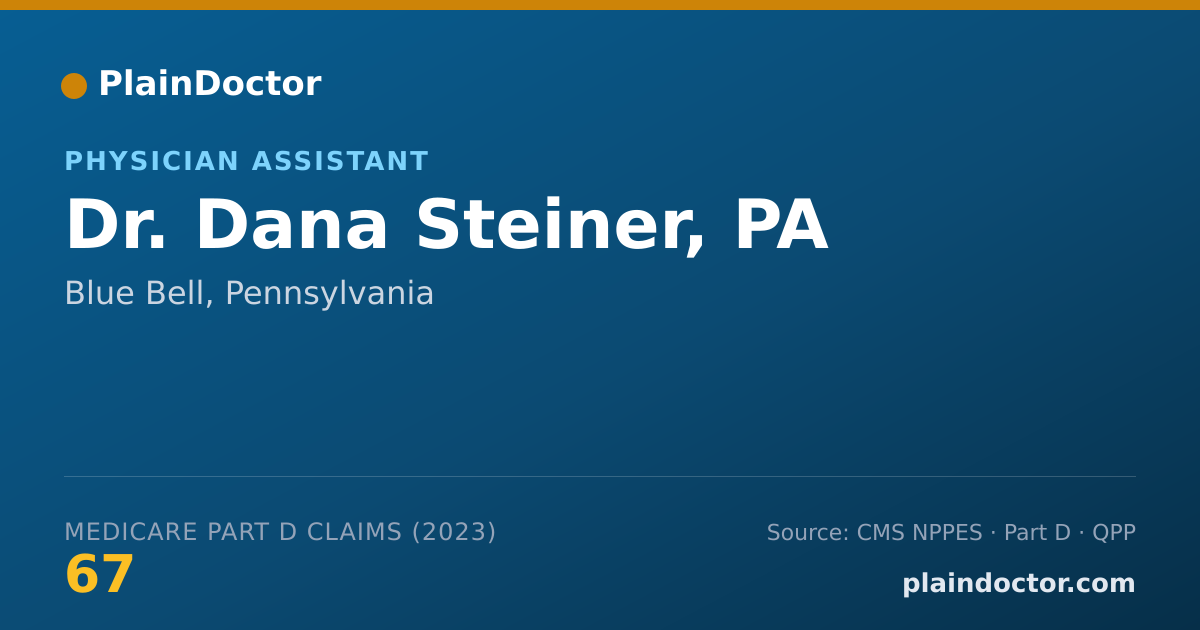 Shareable card for Dana Steiner, PA - Physician Assistant, Blue Bell, PA
