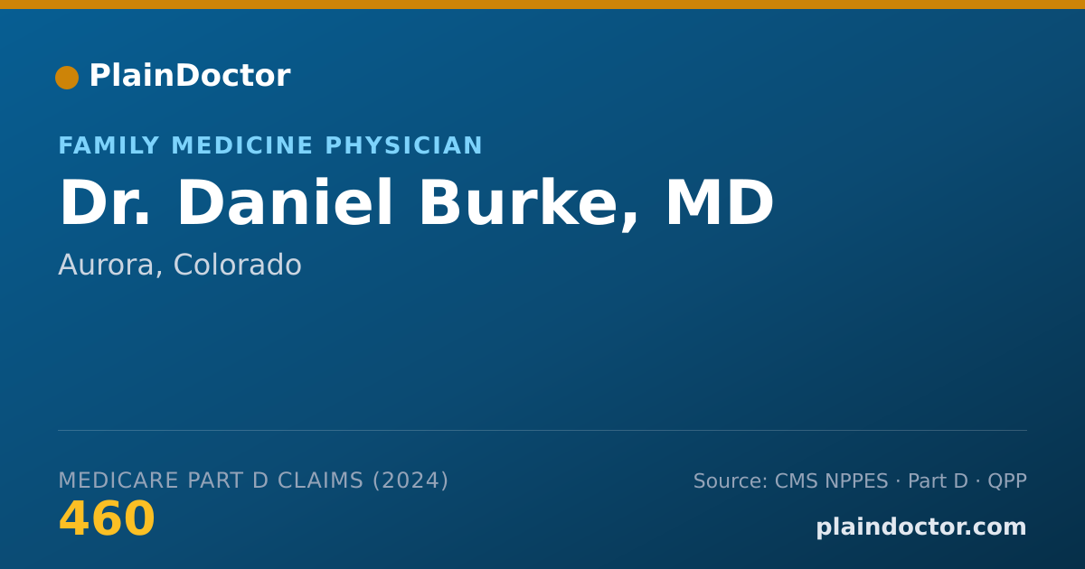Shareable card for Daniel Burke, MD - Family Medicine Physician, Aurora, CO