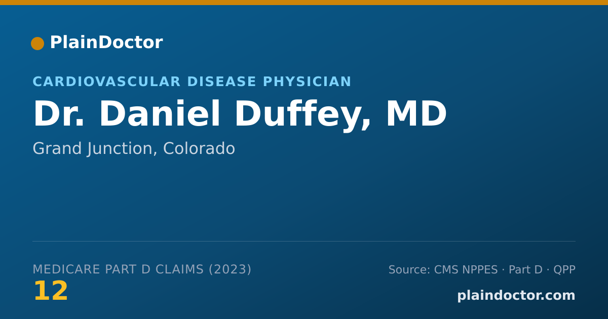 Shareable card for Daniel Duffey, MD - Cardiovascular Disease Physician, Grand Junction, CO