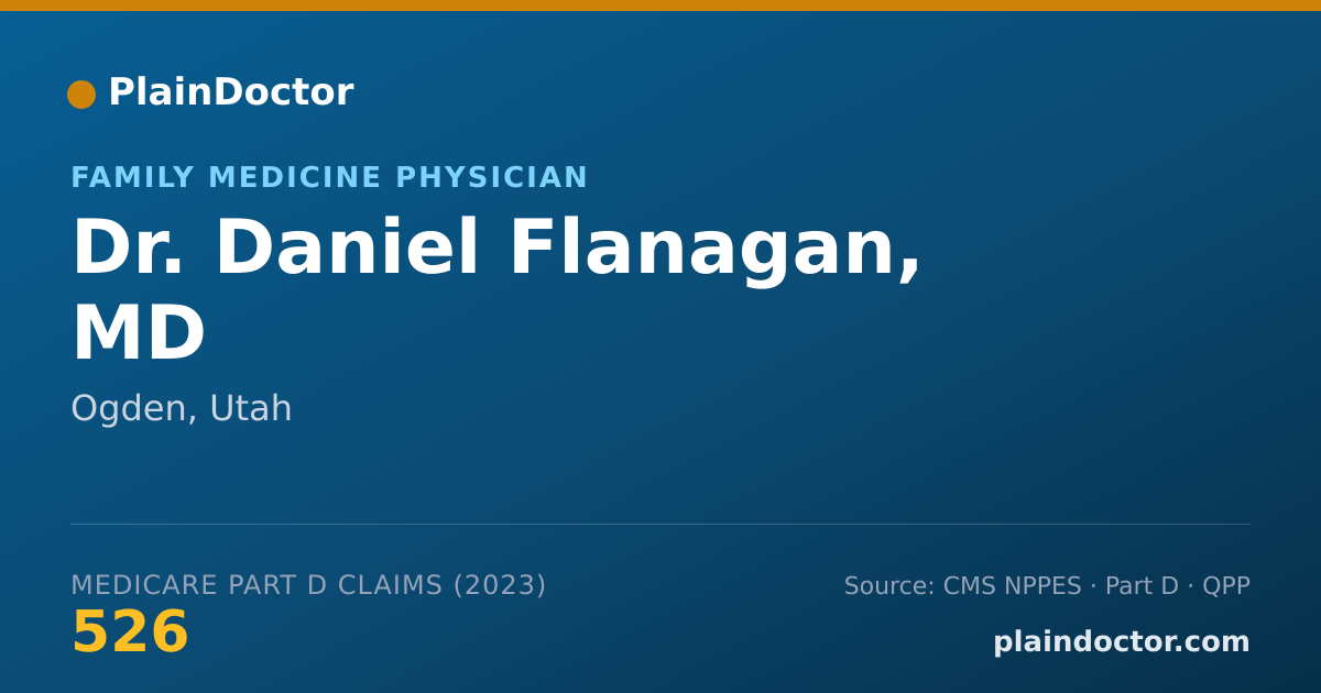 Shareable card for Daniel Flanagan, MD - Family Medicine Physician, Ogden, UT