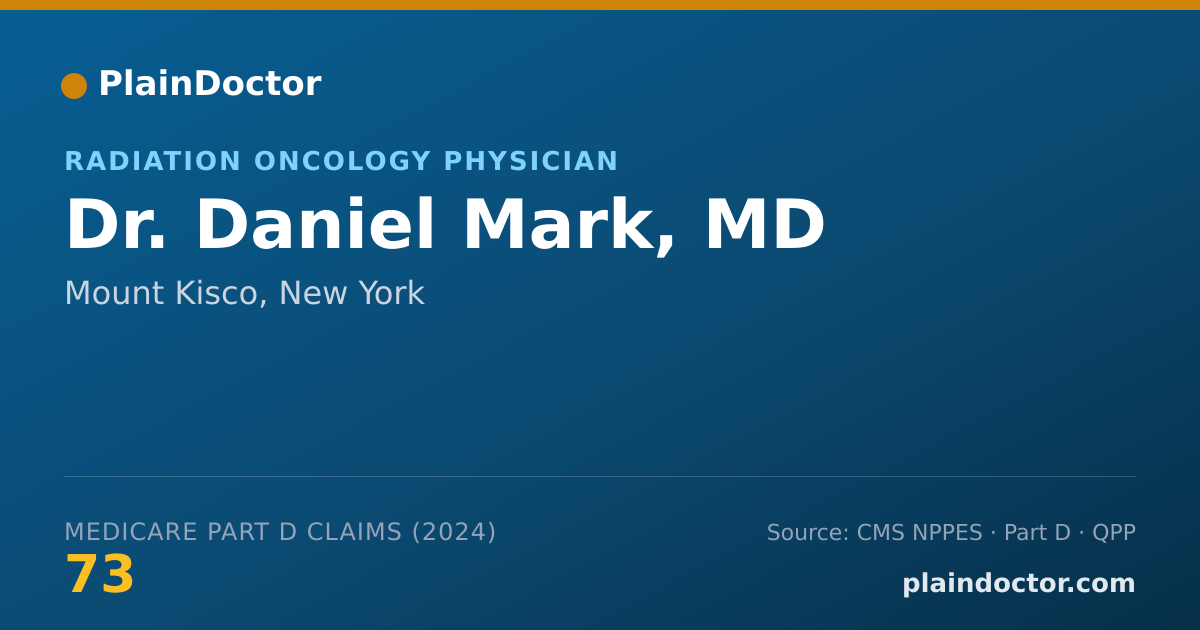 Shareable card for Daniel Mark, MD - Radiation Oncology Physician, Mount Kisco, NY