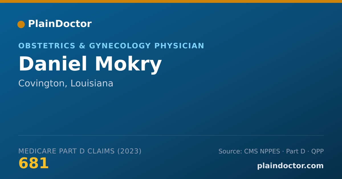 Shareable card for Daniel Mokry - Obstetrics & Gynecology Physician, Covington, LA