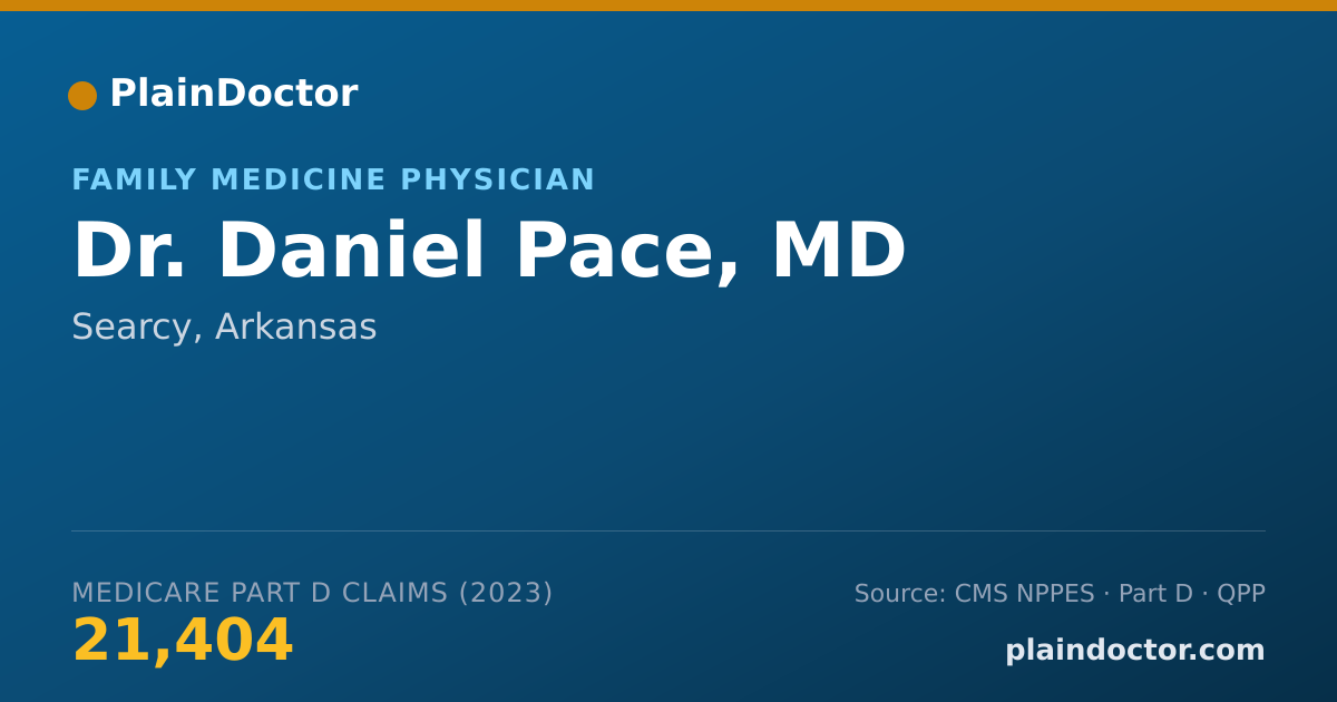 Shareable card for Daniel Pace, MD - Family Medicine Physician, Searcy, AR