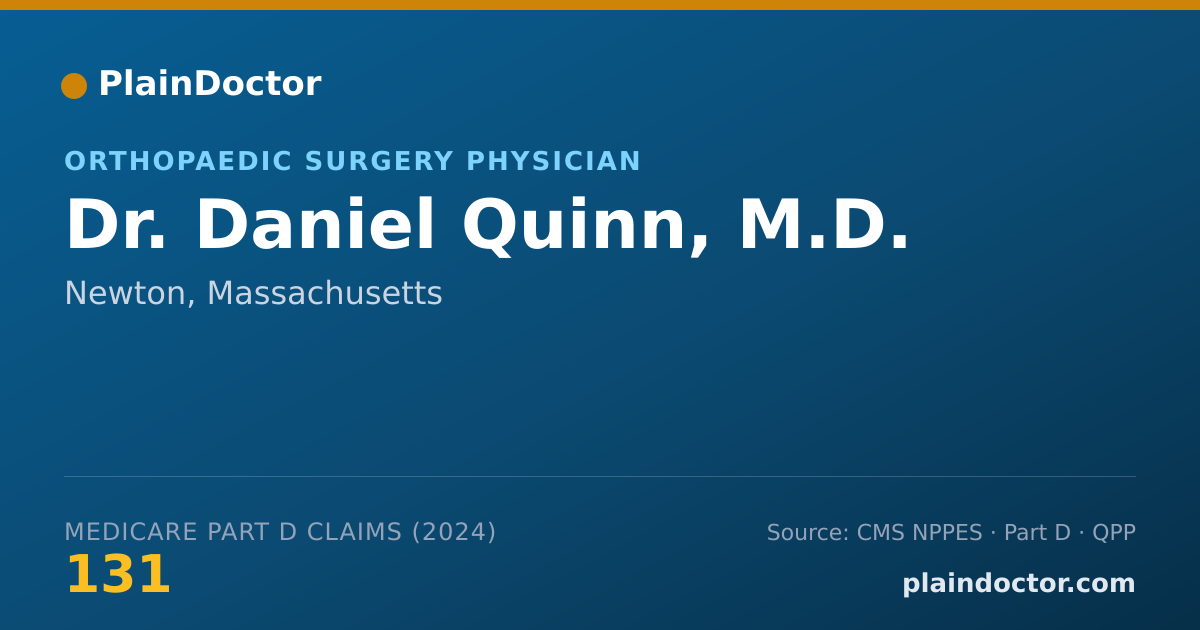 Shareable card for Daniel Quinn, M.D. - Orthopaedic Surgery Physician, Newton, MA